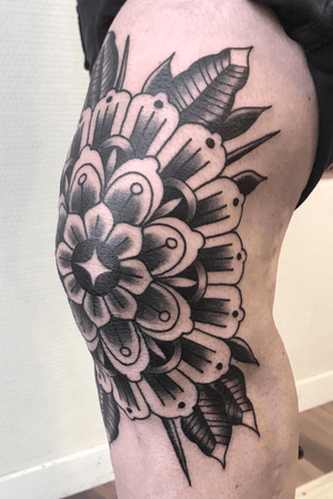 Mandala flower, done at Old Century Tattoo