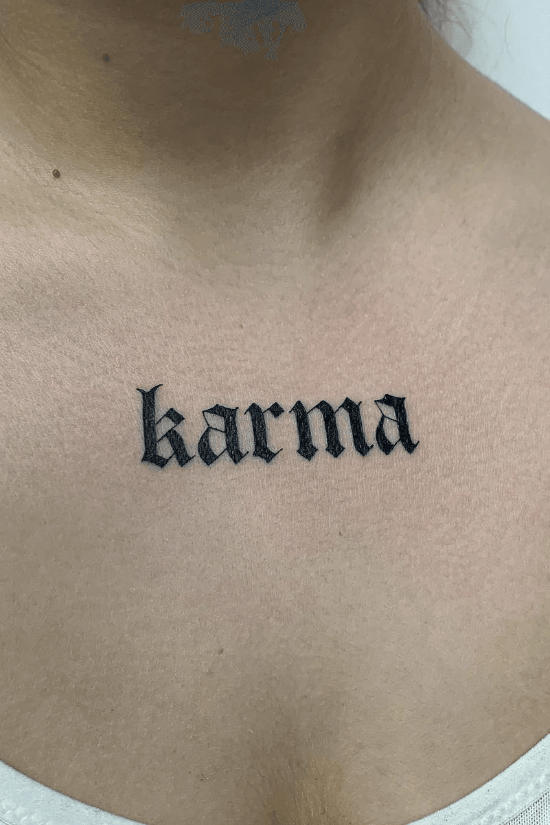 KarmA   tattoo words download free scetch