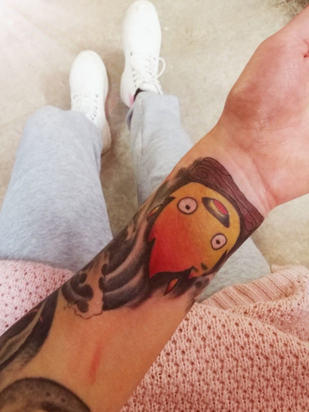 Tattoo uploaded by Tattoodo • Calcifer #calcifer #animation #character  #HowlsMovingCastle #firedemon #anime • Tattoodo