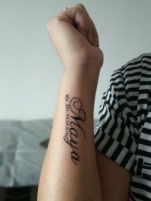 Daughter's name & date of birth