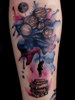 A #watercolor #galaxy tattoo