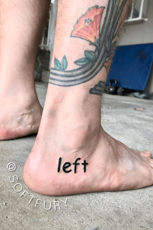 Comic sans funny foot tattoo