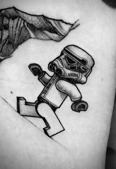 Quick LEGO stormtrooper on Mr Thomas . Thanks bud ! #blxckink  #blackworker #blackwork #blackworknow #blackworkerssubmission #inkstinctsubmission  #tattoofilter #tattoodo #starwarstattoo #inkedmag #inkedmagazine #skinart #skinartmag #inkspiration #inkmagazine #tattooculture #blackworkers_tattoo