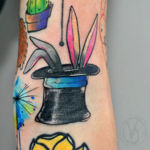  #tattoo #tatt #tattooed #victoriadenske #tattooart #tattooedukraine #kievtattoo #kyivtattoo #ink #inked #tattoodo #wctattoos #bodyart #watercolortattoo #colortattoo #tattoodo #beautiful #instatattoo #linework #inkedup #tattooartist #blacktattoo #sketchtattoo #graphictattoo #watercolortattoo #lines #rabbits #hat #magic #cute