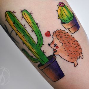 Hedgehog tattoo by Victoria Denske #victoriadenske #tattoo #tatt #tattooed #victoriadenske #tattooart #tattooedukraine #kievtattoo #kyivtattoo #ink #inked #tattoodo #wctattoos #bodyart #watercolortattoo #colortattoo #tattoodo #beautiful #instatattoo #line