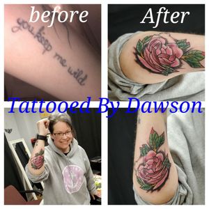 Before and after cover up