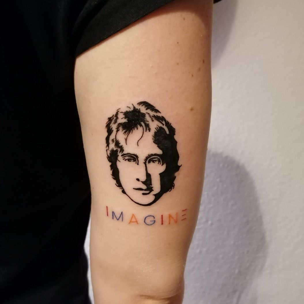 My John Lennon Imagine tattoo   Beatles tattoos Unique tattoos Mini  tattoos