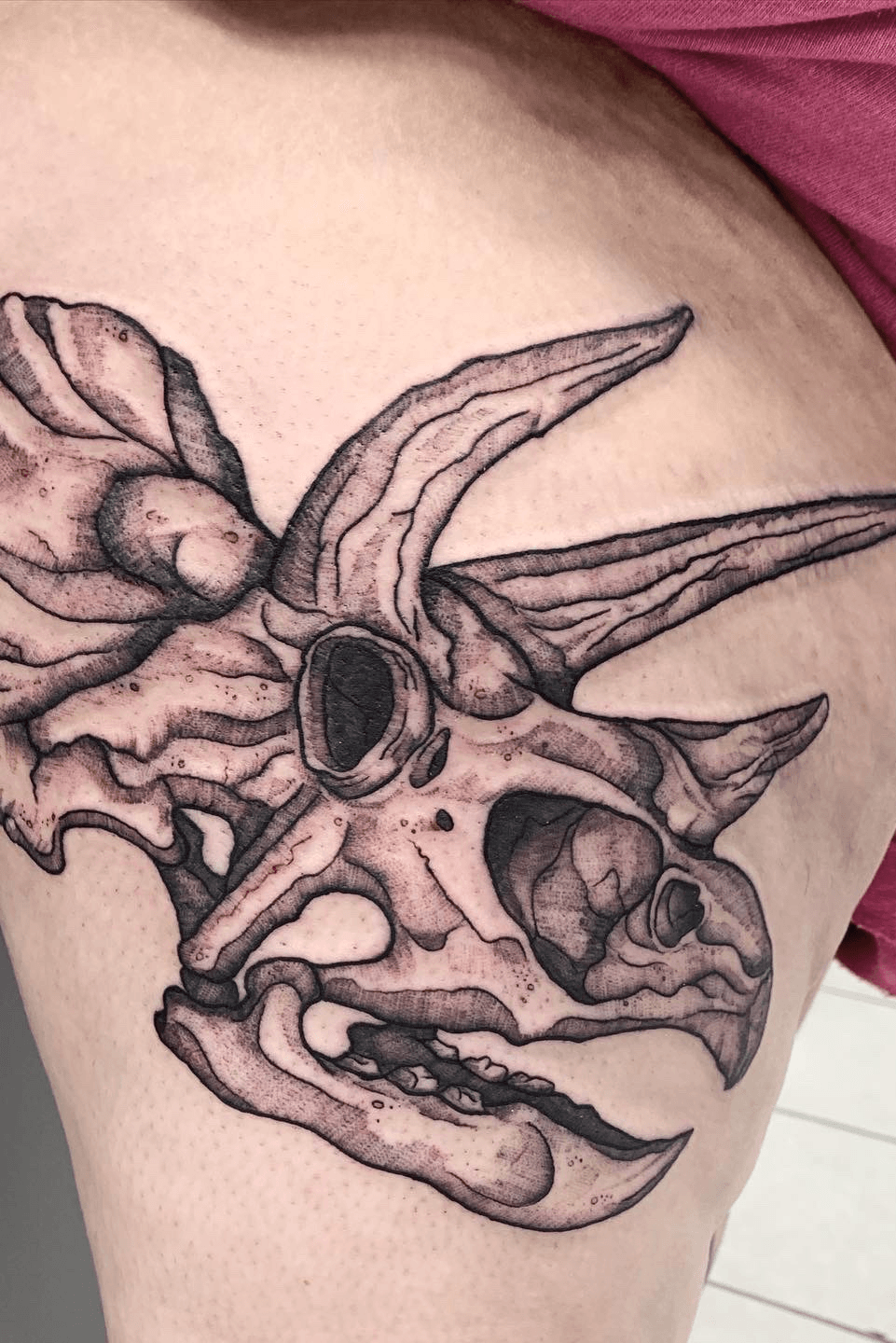 Wrigs Nevada Tattoos  Triceratops Skull Tattoo  Facebook