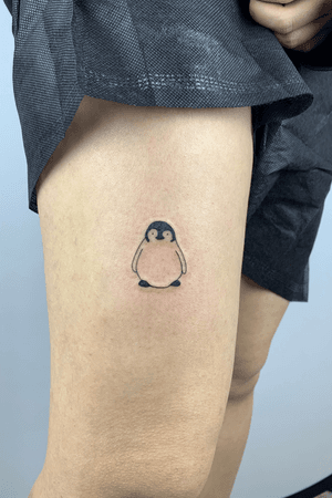 cuty penguin tattoo