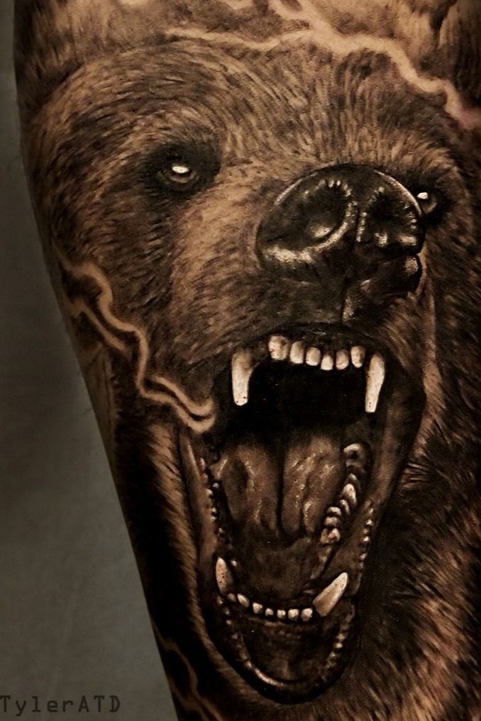 Update more than 68 angry bear tattoo super hot