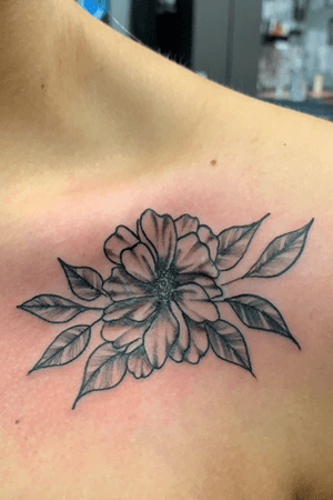 Small cover up flowers black and grey 