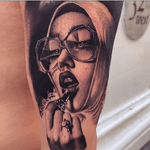 Realistic women tattoo