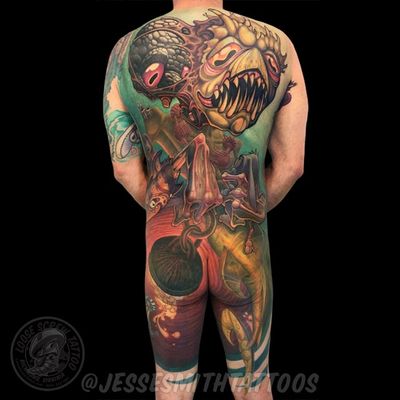 Angler King of the South tattooed by myself and Jason Stephan