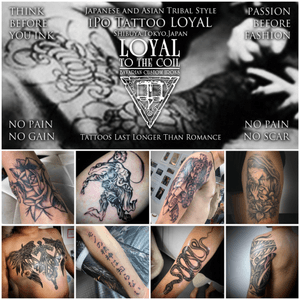 Tattoos last longer than Romance. @ipotattooloyal : English-speaking Tokyo Tattoo Studio Built on Passion, Gratitude and Fate. 東京渋谷 iPo Tattoo LOYAL : Shibuya,Tokyo,Japan. Japanese and Asian tribal style Tattoo. You dream it. I tattooing it for you. Tattoos last longer than Romance. If you ask me a request? I will tattooing to you!! US Letter size (Japanese A4) ¥80000. お気軽にお問い合わせください！ Feel free to asking me!!