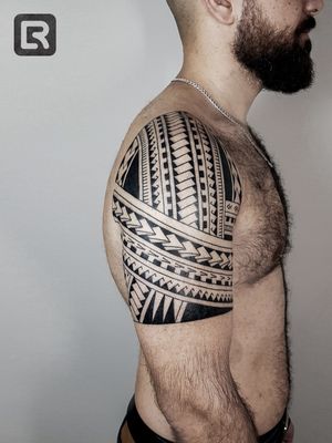 #raskinstyle #freehand #freehandtattoo #samoa #tribal #black #blacktattoo #sleeve #tattoodo
