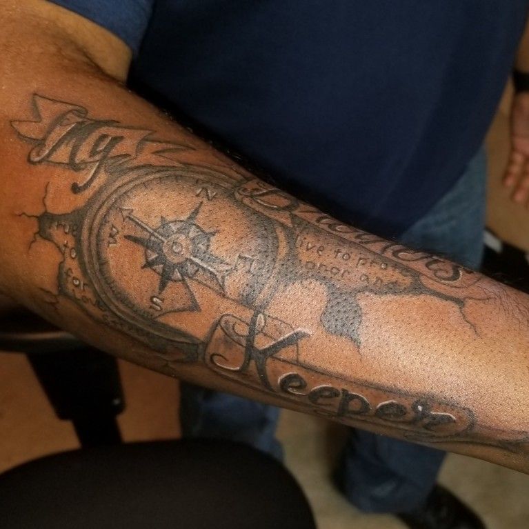 My brothers keeper forearm tattoo is strong and stunning tattoo