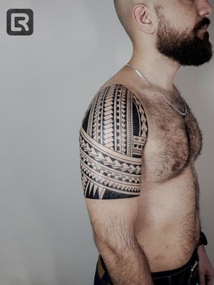 #raskinstyle #freehand #freehandtattoo #samoa #tribal #black #blacktattoo  #sleeve #tattoodo