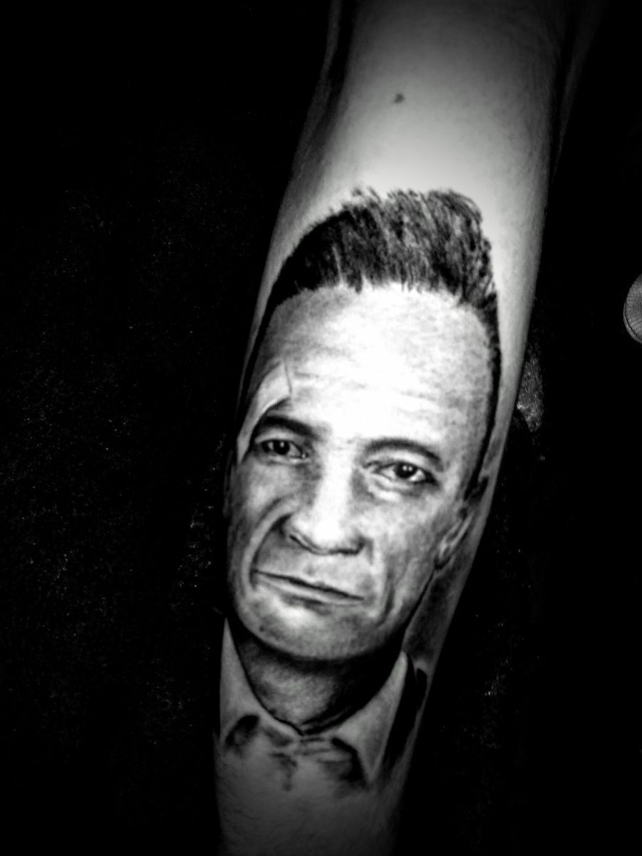 Tattoo uploaded by Chantz Martin • Johnny Cash • Tattoodo
