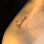 #Fearless #letering #caligraphytattoo #letras #tinytattoos 