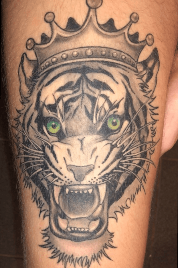 Manish Rajput nayak  Tiger with crown tattoo Mob7042946344  Facebook