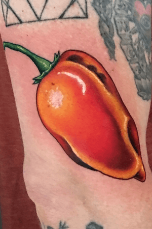 Pepper tattoo, vegetables 