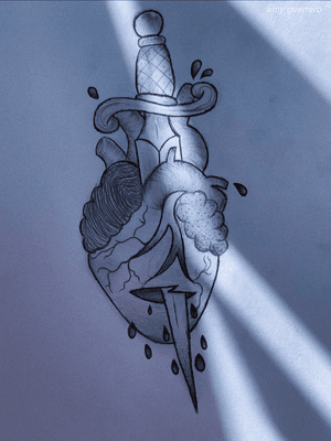 #dagger #heart #stabbingdagger #sketch 