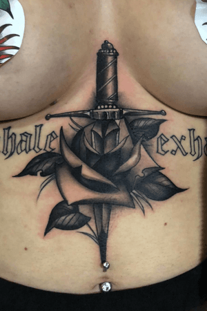 Rose n dagger underboob