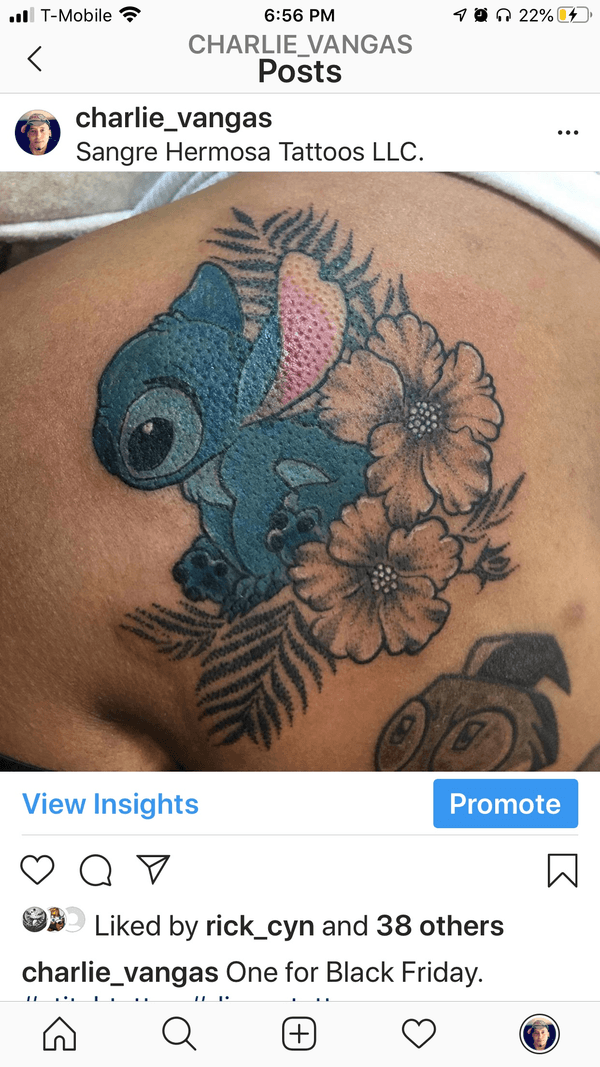 Tattoo from Charlie Vangas