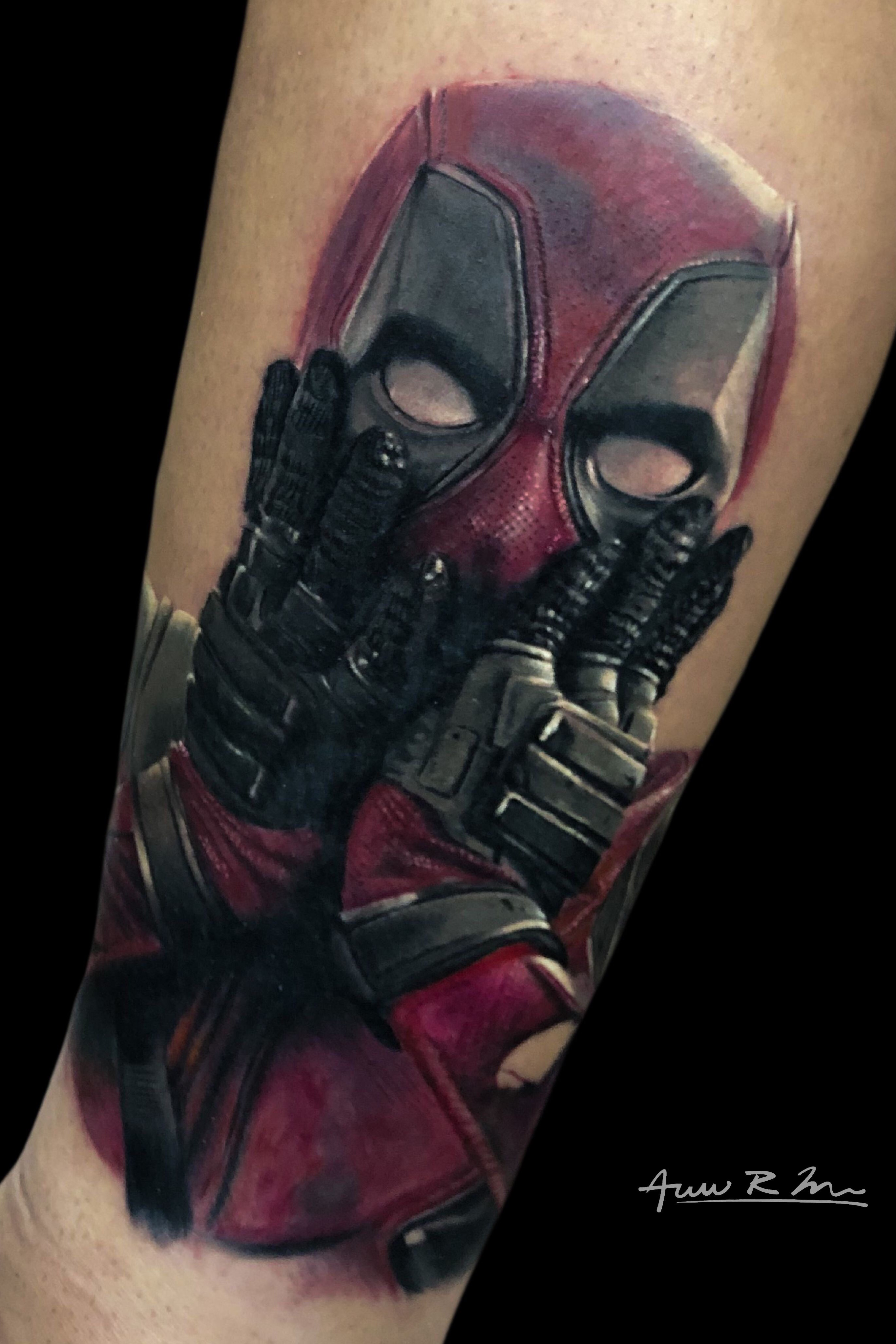 Tattoo uploaded by Alejor Medina • Deadpool realismo a color. Es un  antihéroe de #marvelcomics demasiado interesante. ¿Qué opinas? • Tattoodo