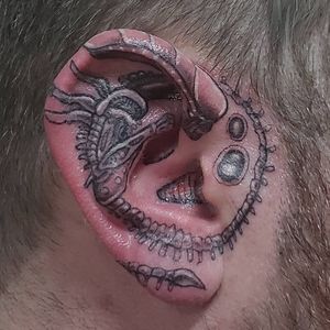 Alien on ear
