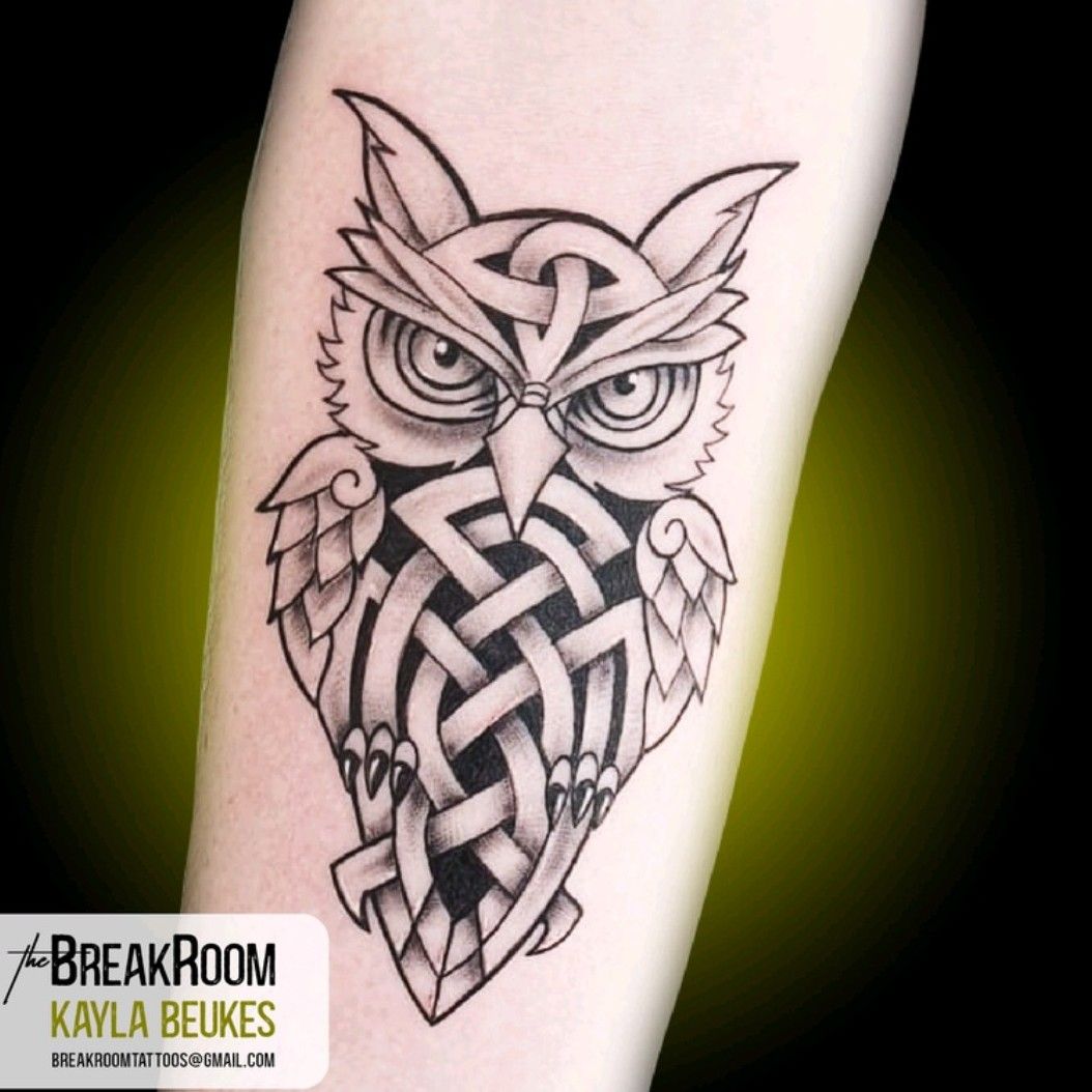 Isolated Owl Flight Tattoo Celtic Style Stock Vector Royalty Free  639561952  Shutterstock