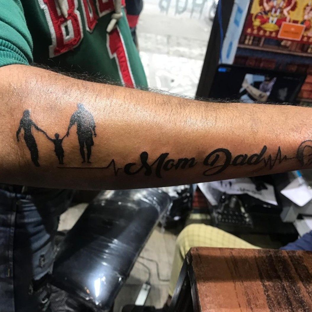 Dad And Mom Love Tattoo