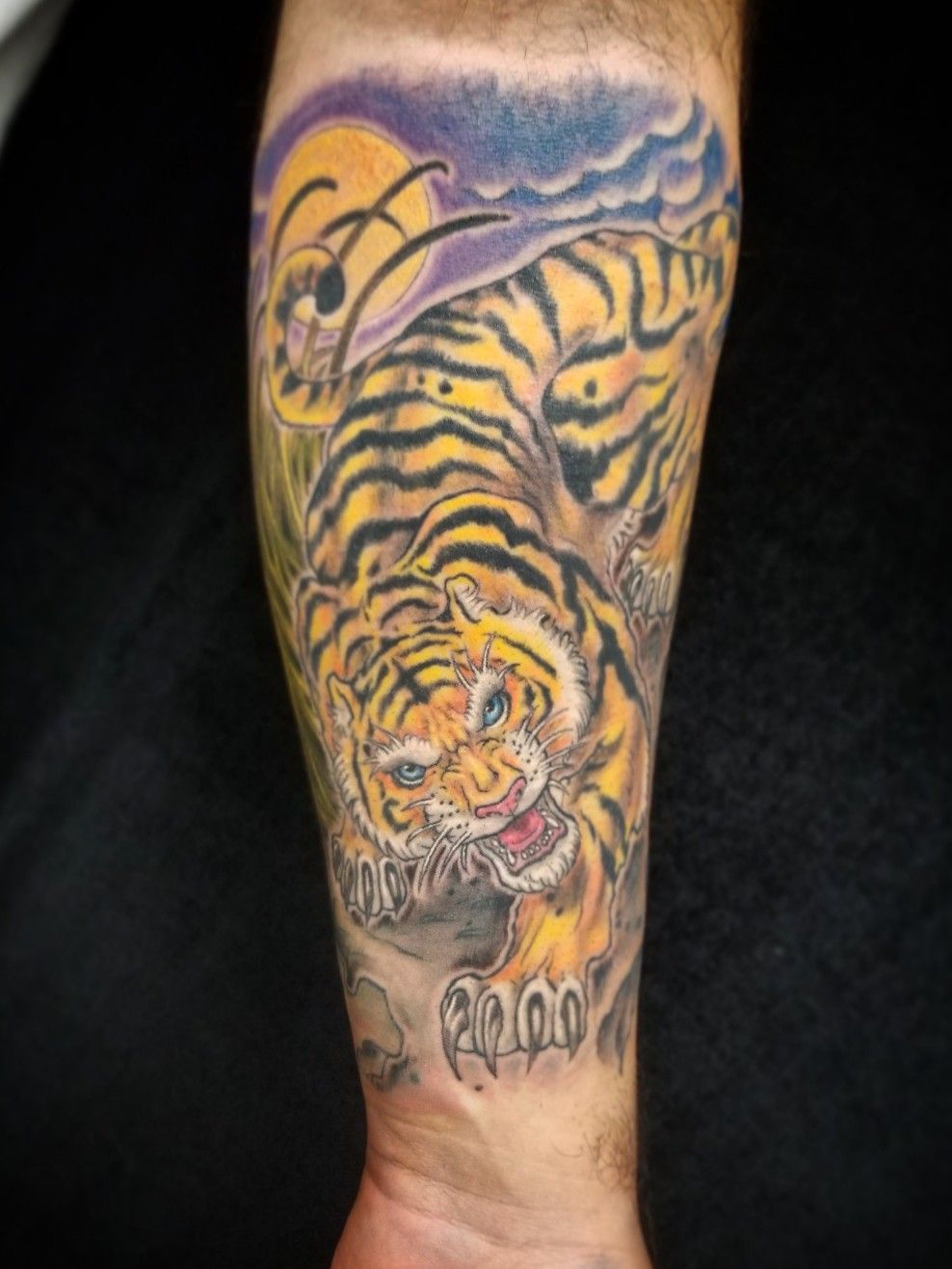 Tiger tattoo done by  Moth And Moon Tattoo  Facebook