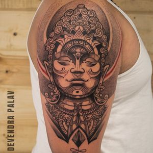 Buddha Tattoo by Devendra Palav At Aliens Tattoo India.