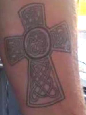 Keltic cross drawing/tattoo