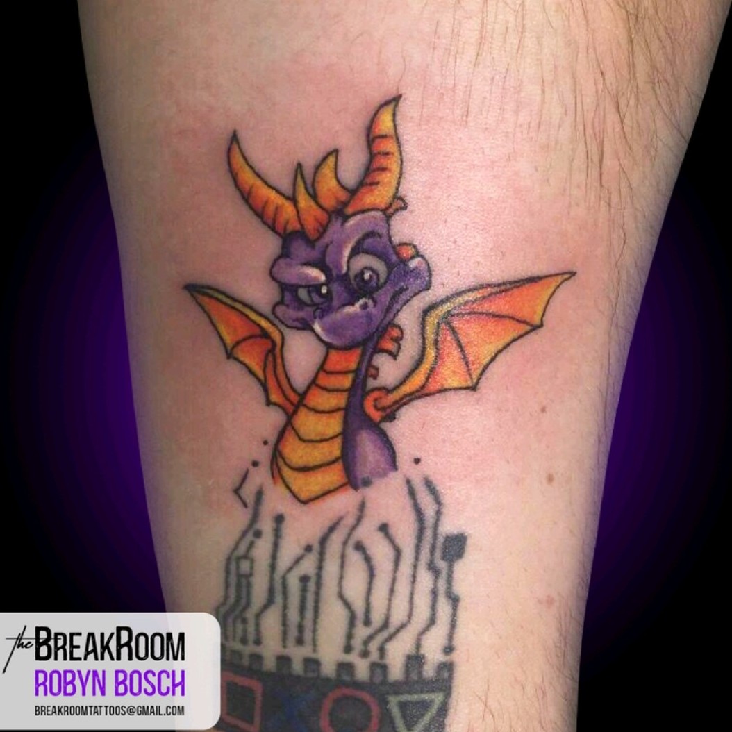 terynlanceartspyrospyrodragontattoocolor