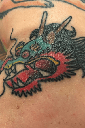 Done at Leviticus Tattoo Mineapolis for Sailor Jerry Day 2020. Done by Chris Cockrill from Remington Tattoo San Diego