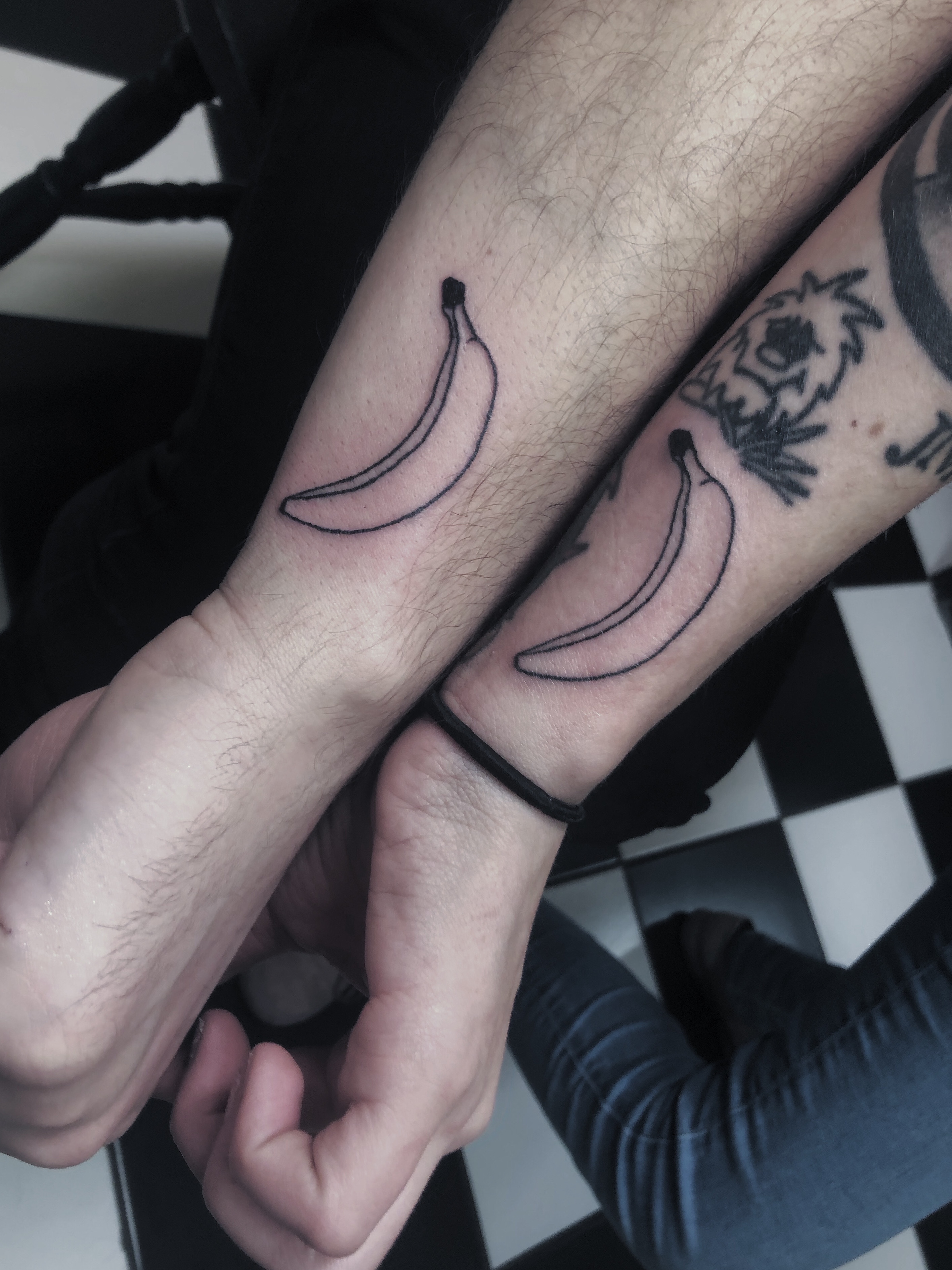 tattooed bananas