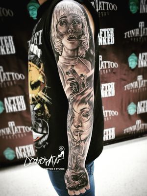 Brazo completo realizado en el pasado tunja tattoo festival 👌💉 TE INVITO A SEGUIR MI TRABAJO 😃😊 FACEBOOK 💙 https://www.facebook.com/DONOVANTattooStudio/ #brazotattoo #rostrotattoo #sombrastattoo #realismosombrastattoo #tattoolife #tatuajesenfotos_ink #tatuajestunja