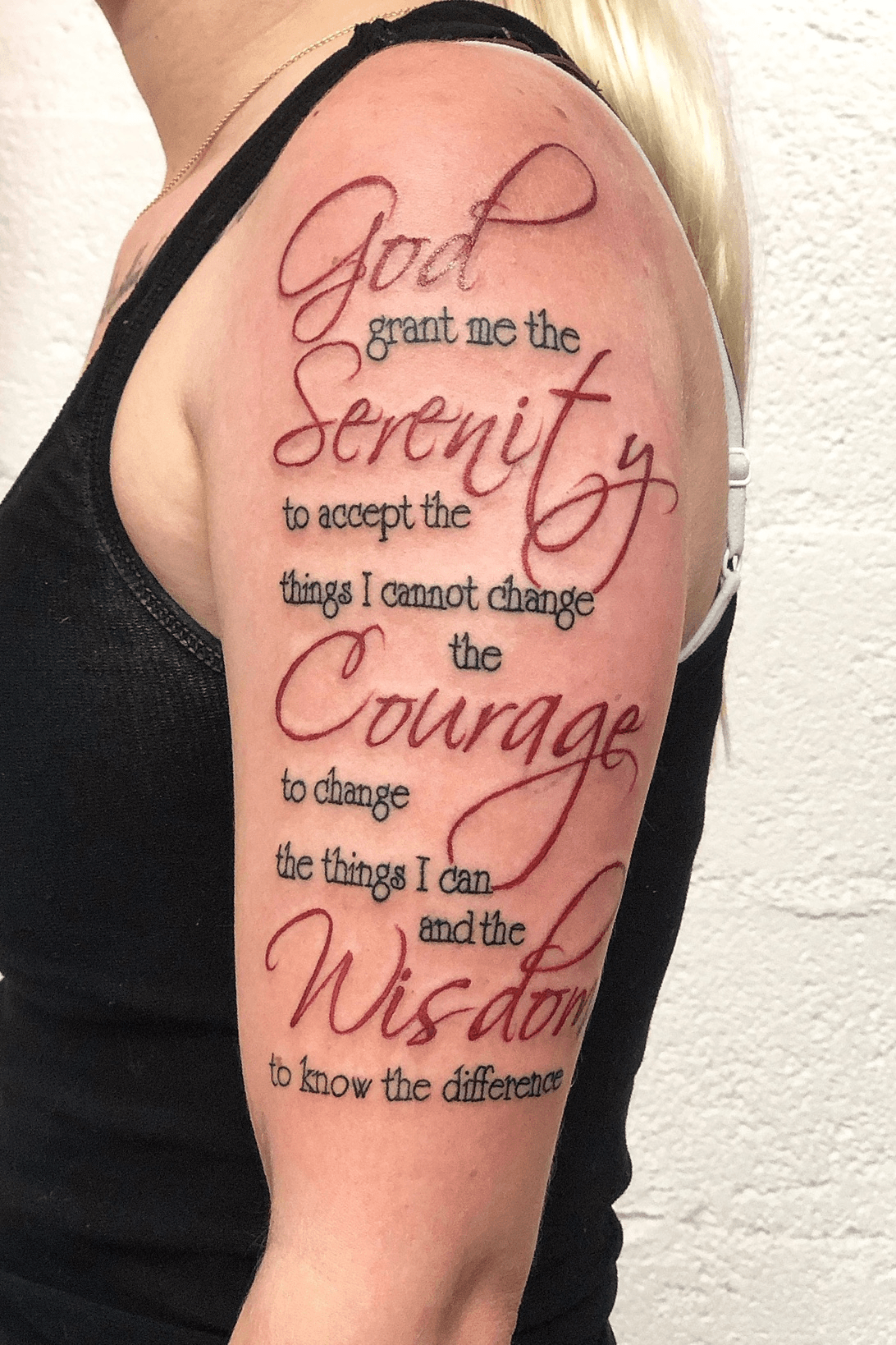 Serenity tattoo  Serenity tattoo Tattoos Courage tattoos