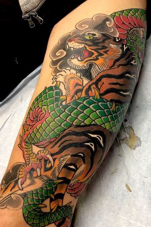 Tiger and dragon thigh.