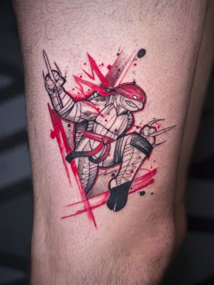 Raphael 🐢⚔Last ninja turtle of this awesome project. Thanks @ozdavid3 for the trust and opportunity. Check out more of my work on links below:Instagram/Facebook- @matheuslansky.tattooWhatsapp- 0538036216______________________________________________________ #tmntraphael  #raphael #ninjaturtles #tmnt #colorwork #watercolortattoo #customtattoo #bodyart #art  #tattooideas #tattoo2me #inked #sketchtattoo #israeltattoo #telaviv
