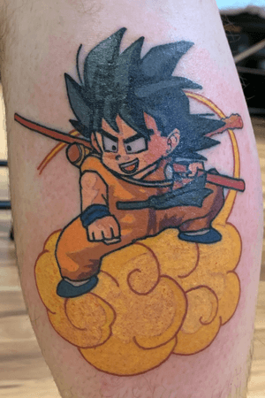 Kid Goku on my calf. 