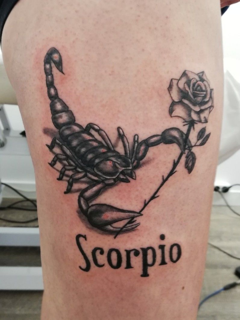 scorpio sign tattoo