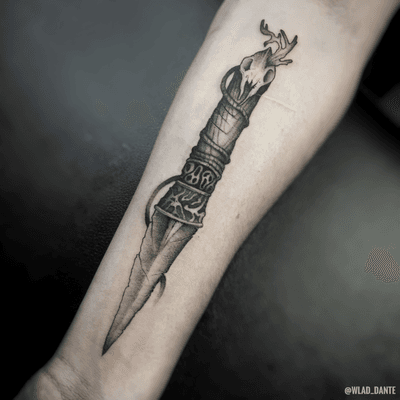 medieval weapons tattoos