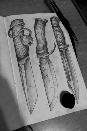 Design. #knife #knifetattoo #dotwork #darkart #darktattoo #darktattoos #horror #vladivostok #weapon #weapontattoo 