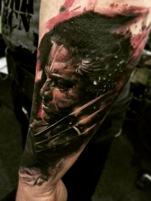 "Logan" (Wolverine, Hugh Jackman) for Alex (January '18) ◾ #тату #логан #trigram #tattoo #Logan #inkedsense 