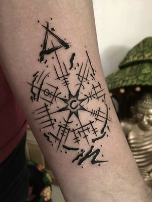 Custom viking compass 
