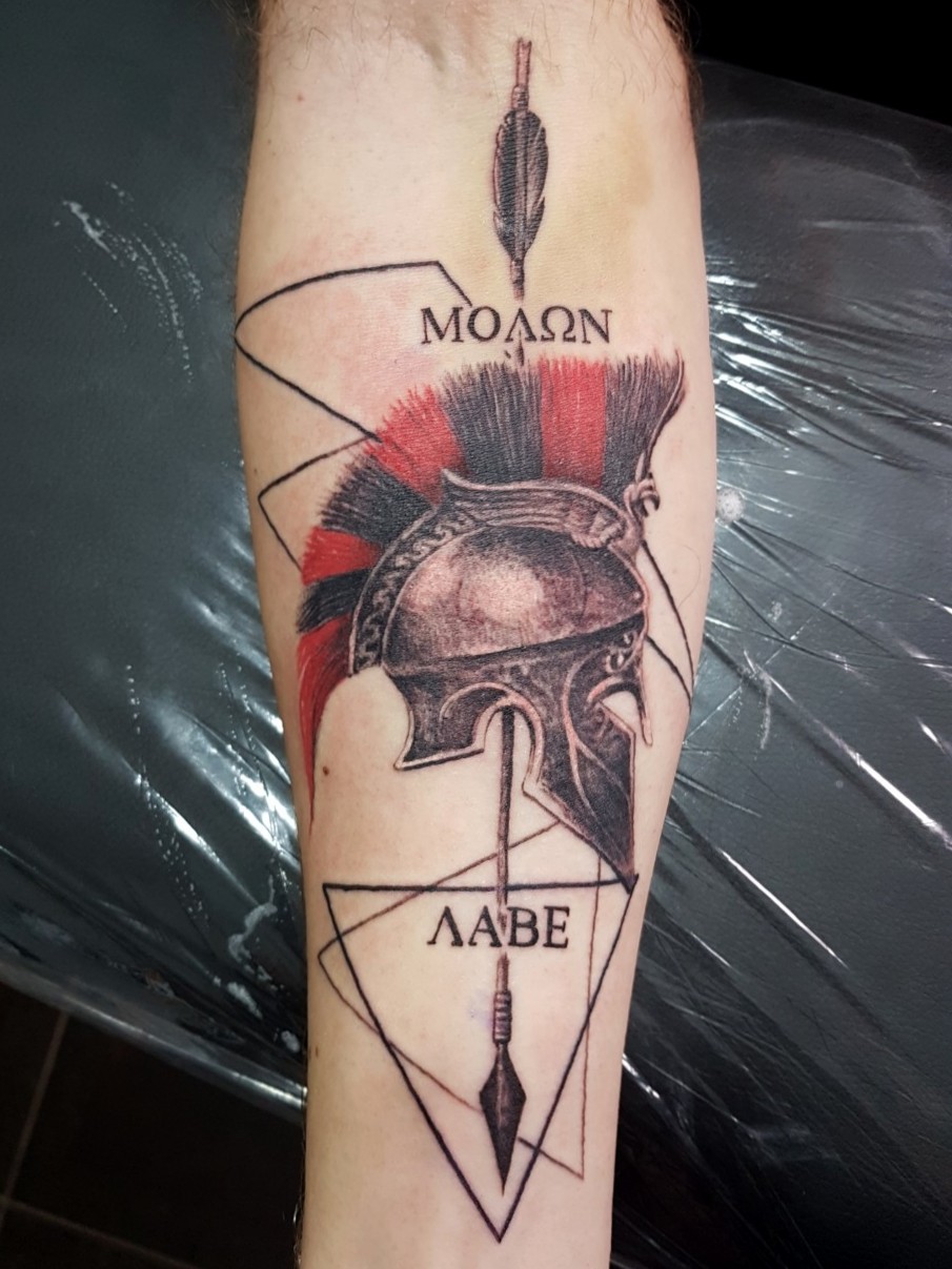 spartan symbol tattoos