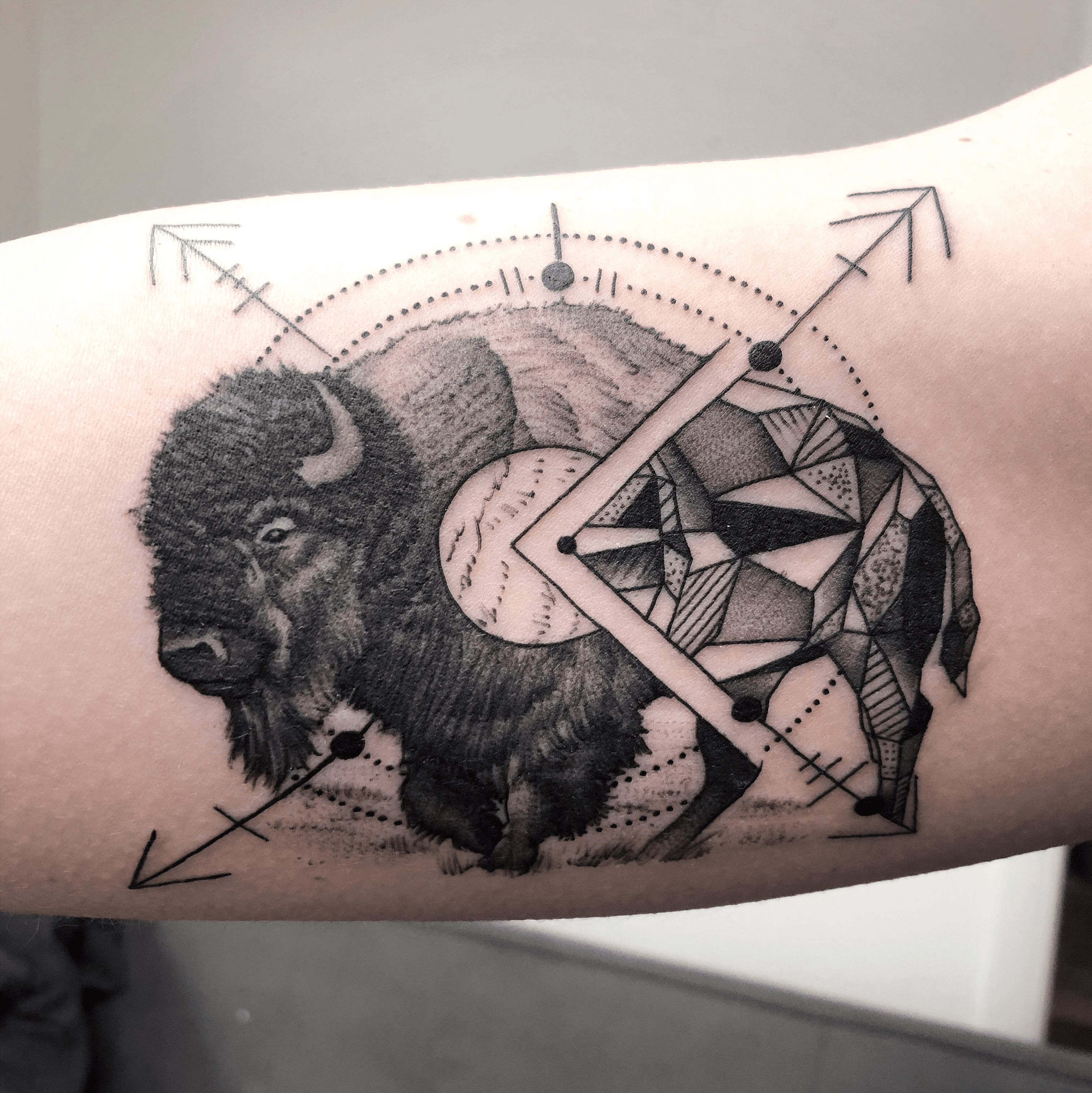 Last Chance Tattoo  Black and gray dot work geometric Lion by Chris  Sandoval For appointments DM inkslingerart818 or call the shop directly  walkinswelcome lastchancetattoo lasvegas lasvegastattooers  lasvegastattooartist lasvegastattooshop 